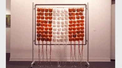 Eduardo Tokeshi, Bandera VIII, 2000. Colección: Micromuseo ("al fondo hay sitio"), Lima. Cortesía del artista