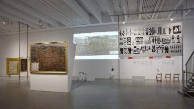 Vista de sala de la exposición Principio Potosí. ¿Cómo podemos cantar el canto del Señor en tierra ajena?, 2010