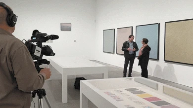 Entrevista al artista Ignasi Aballí por la restauradora del Museo Arianne Vanrell con motivo de la exposición Ignasi Aballí. sin principio / sin final, 28 de octubre, 2015 – 27 de marzo, 2016, Museo Reina Sofía