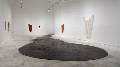 Vista de la exposición Eva Lootz. Hacer como quien dice: ¿y esto qué es?, Museo Reina Sofía, 2024