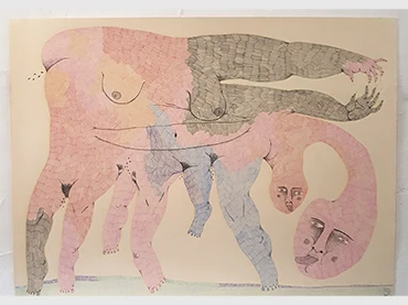 Coco Guzmán, Rizoma Salvaje. Lápiz sobre papel, 2019
