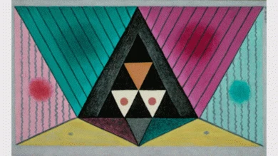 Maruja Mallo. Máscara tres-veinte. Óleo sobre lienzo, 1979 (ca.)