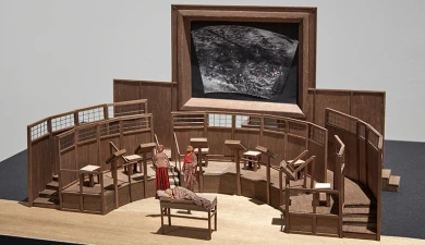 Maqueta para Il ritorno d’Ulisse [El retorno de Ulises], 1998/2017. Copia de exposición © William Kentridge, 2017