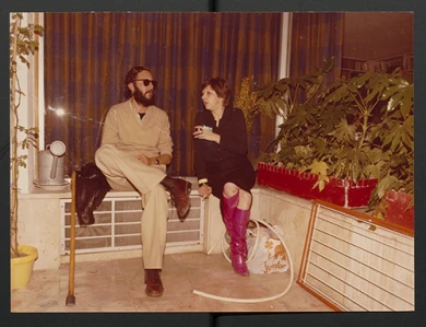 Fotografía de Blanca Sánchez y Juan Antonio Aguirre, ca. 1980. Archivo Blanca Sánchez (María Blanca Sánchez Berciano). Biblioteca y Centro de Documentación del Museo Reina Sofía