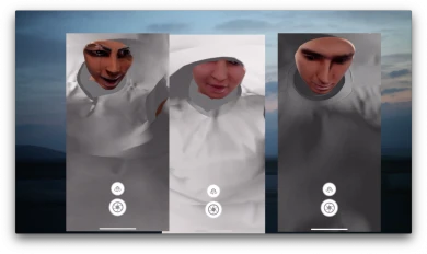 Basel Abbas y Ruanne Abou-Rahme, At Those Terrifying Frontiers Where the Existence and Disappearance of People Fade Into Each Other [En esas fronteras aterradoras donde la existencia y la desaparición de personas se disuelven entre sí], 2019