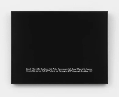 Felix Gonzalez-Torres. "Untitled", 1989. Serigrafía enmarcada sobre papel. 16 1/2 x 21 3/4 pulgadas. Edición de 250 ejemplares, 10 copias de autor (PA). Publicado por Public Art Fund, Nueva York. © Estate Felix Gonzalez-Torres, cortesía de la Felix Gonzalez-Torres Foundation
