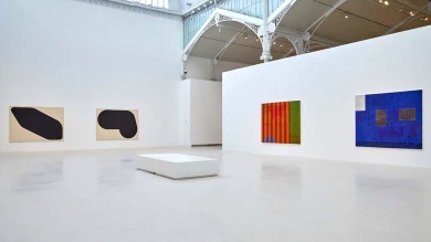 Vista de la exposición Néstor Sanmiguel Diest. La peripecia del autómata, 2022