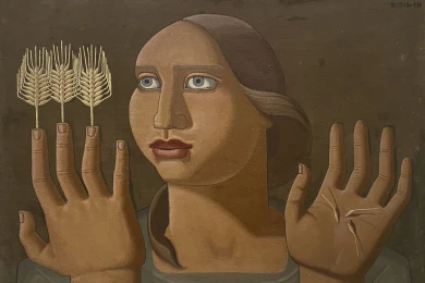 Maruja Mallo, Sorpresa del trigo, 1936. Colección particular. © Maruja Mallo, VEGAP, Madrid 2025
