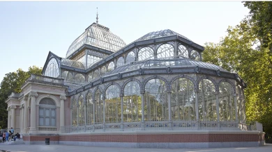 Roman Ondák.Escena, Palacio de Cristal, Madrid, 2013