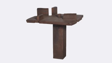 Eduardo Chillida. La mesa de Giacometti, 1988. Escultura. Colección Museo Nacional Centro de Arte Reina Sofía, Madrid