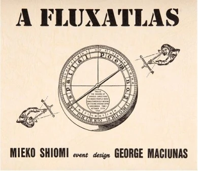 Mieko Shiomi. A fluxatlas: Spatial Poem 1965 (facsímile de 1992). Cartel