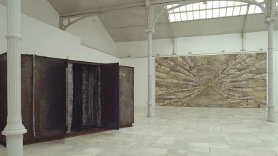 Vista de sala de la exposición. Anselm Kiefer. El viento, el tiempo, el silencio, 1998