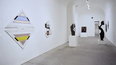 Vista de sala de la exposición. Arte Madí, 1997