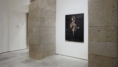 Vista de sala de la exposición. Manuel Millares, 1992