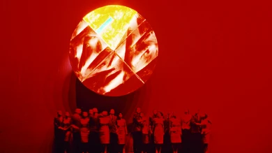 Scipion Nasice Sisters Theatre. Retrogarde Event Baptism under Triglav, 1986. Photography: Marko Modic