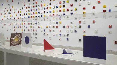 Vista de sala de la exposición. Lygia Pape. Espacio imantado, 2011