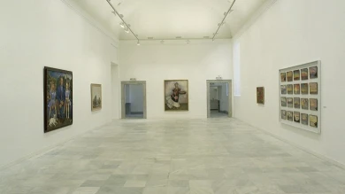 Vista de sala de la exposición. Diego Rivera. Retrospectiva, 1987