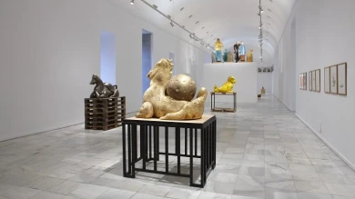 Vista de sala de la exposición. Thomas Schütte. Retrospección, 2010