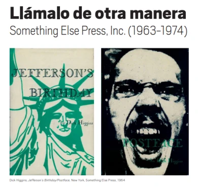 Hoja de sala: Llámalo de otra manera. Something Else Press, Inc. (1963-1974)