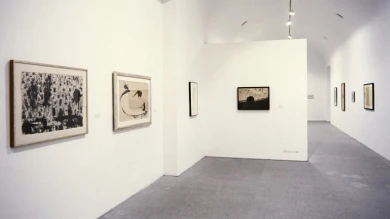 Vista de sala de la exposición. Mark Tobey, 1997