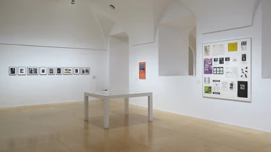 Vista de sala de la exposición Ulises Carrión, 2016
