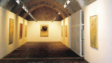 Vista de sala de la exposición. Esteban Vicente en Silos, 2001