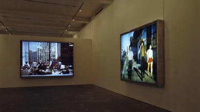 Vista de sala de la exposición. Jeff Wall, 1994