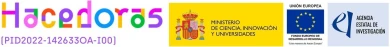 Logo Hacedoras+MICIU-AEI-EU