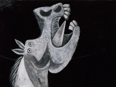 Cabeza de caballo. Boceto para «Guernica». Pablo Picasso