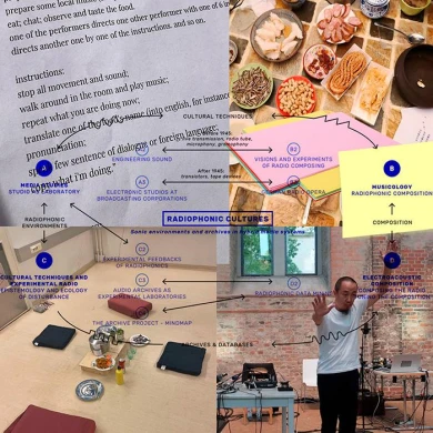 Agnès Pe, collage made from images of projects by Yan Jun, 2024