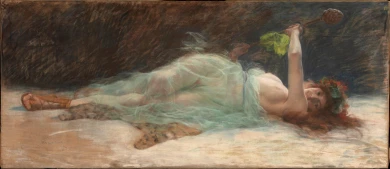 Pedro Ribera y Dutaste, Woman Lying Down, 1896 after restoration