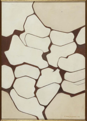 Pablo Palazuelo. Temps clair (Tiempo despejado), 1959. Acrílico y óleo sobre lienzo, 57,3 x 40 cm