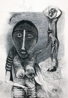 Dumile Feni, Mujer y niño, s. f.