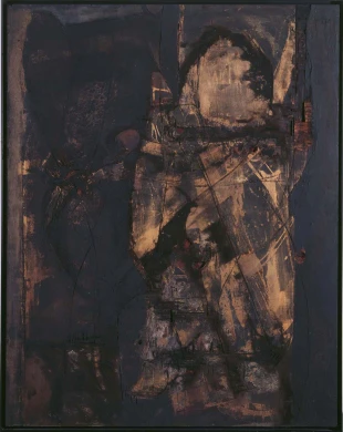 Lucio Muñoz. Tabla Cañuelo, 1960. Pintura. Colección Museo Nacional Centro de Arte Reina Sofía, Madrid