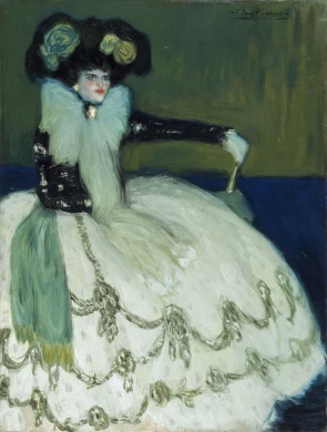 Pablo Picasso. Mujer en azul, 1901. Pintura. Colección Museo Nacional Centro de Arte Reina Sofía, Madrid