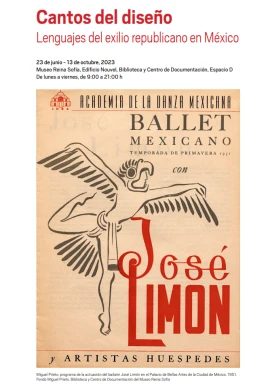Hoja de sala: Cantos del diseño. Lenguajes del exilio republicano en México