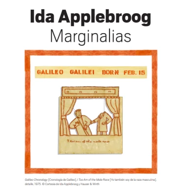 Hoja de sala: Ida Applebroog. Marginalias