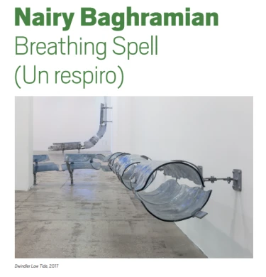 Hoja de sala: Nairy Baghramian. Breathing Spell (Un respiro)