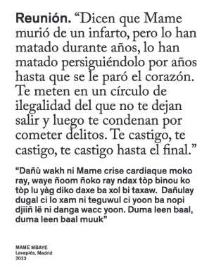 Dani Zelko. Reunión: Mame Mbaye (versión en español)