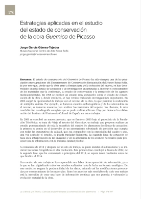 Estrategias aplicadas en el estudio del estado de conservación de la obra Guernica de Picasso